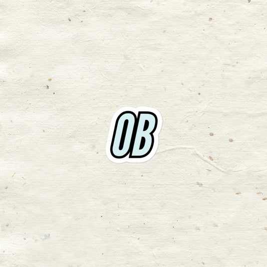 "OB Logo" Bubble-free stickers