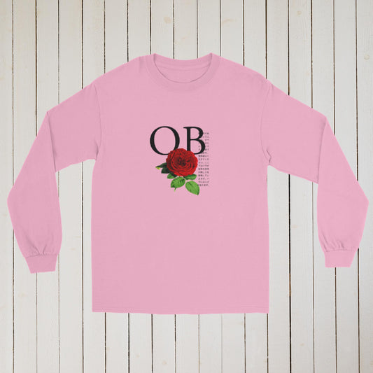 "OB" Roses Graphic Cotton Long Sleeve