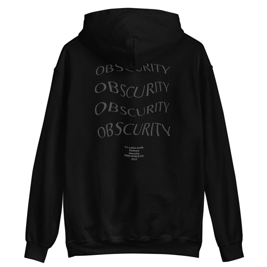 "Obscurity" warper lettering hoodie