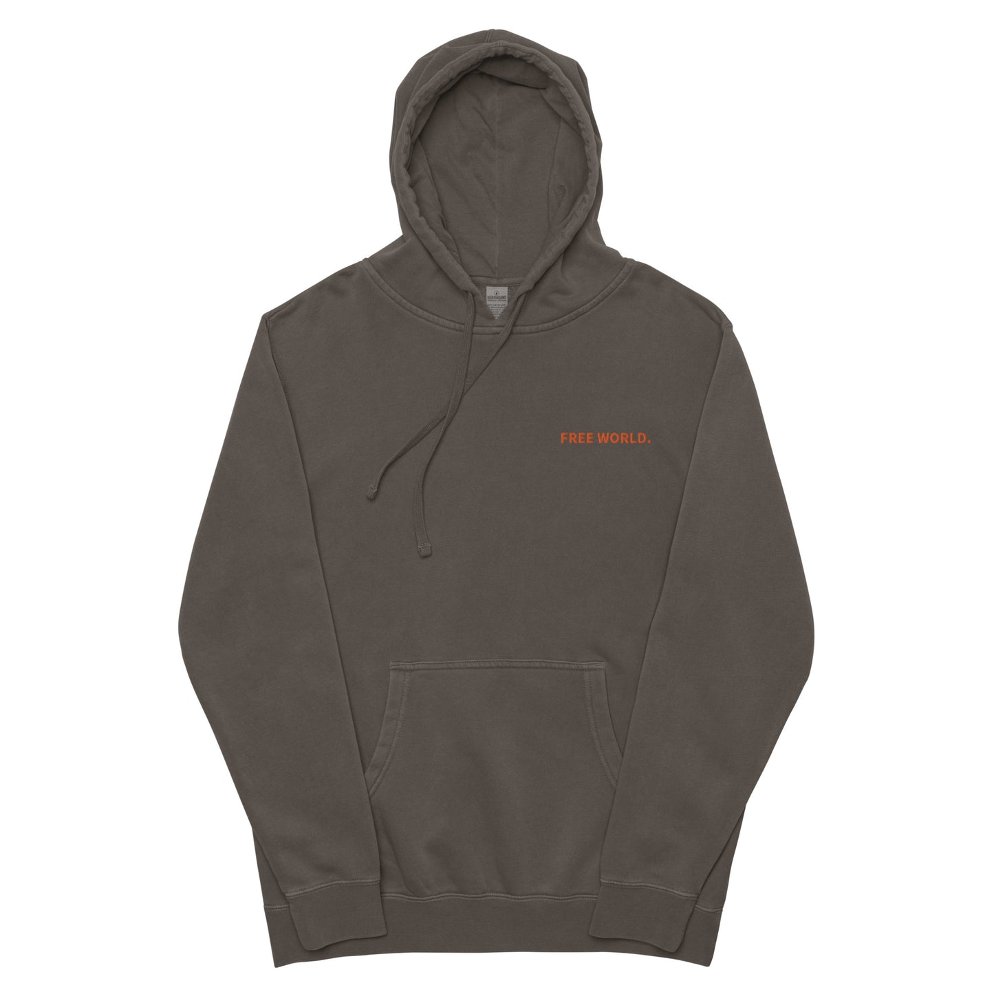 "Free World." High Quality Embroidered Hoodie
