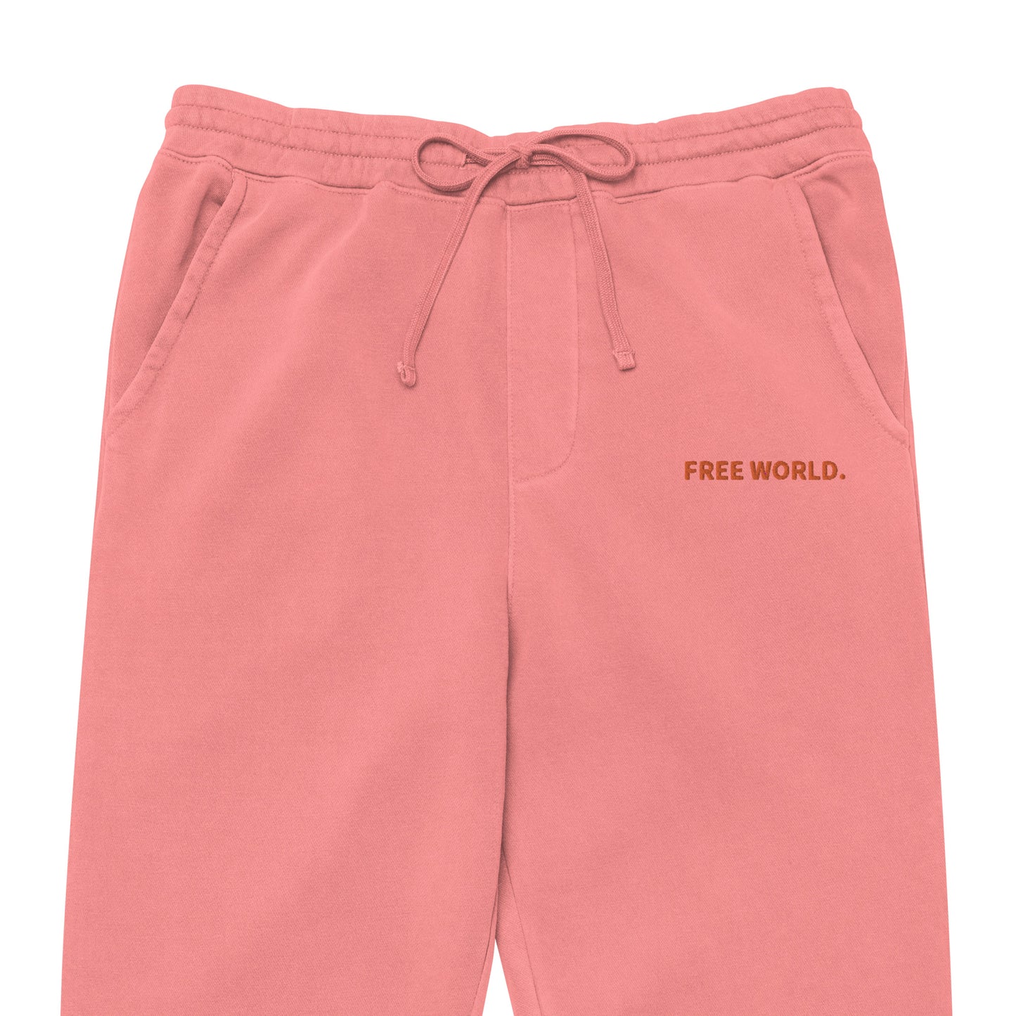 "Free World." Embroidered Sweatpants